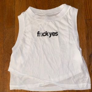 Free people cutie buti white tank